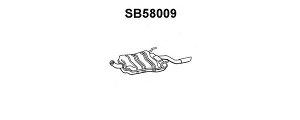 Глушитель выхлопных газов конечный SB58009