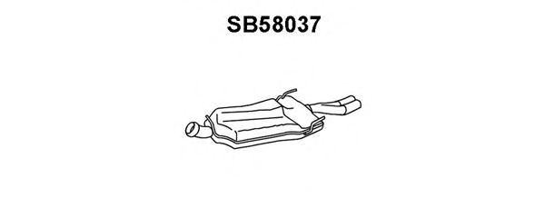 Глушитель выхлопных газов конечный SB58037