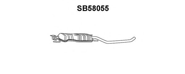 Silenziatore anteriore SB58055