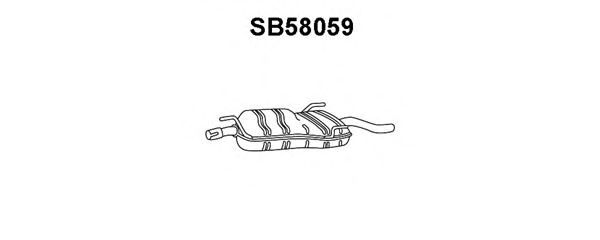 Silenziatore posteriore SB58059