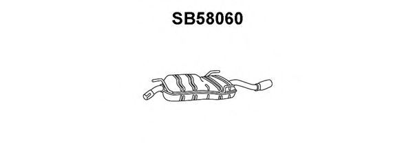 Silenziatore posteriore SB58060
