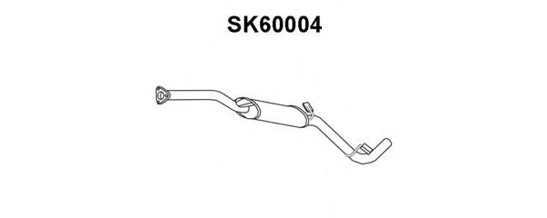 Panela de escape dianteira SK60004
