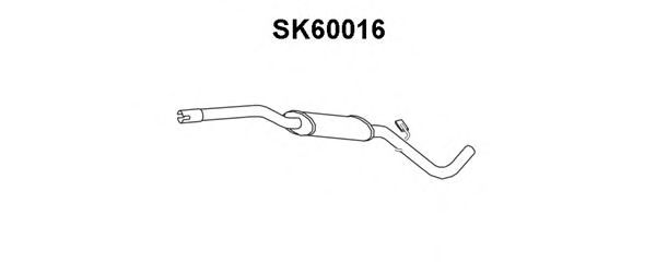Предглушитель выхлопных газов SK60016