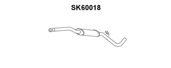 Silenziatore anteriore SK60018