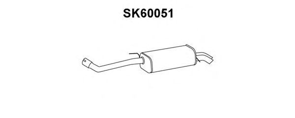 Silenziatore posteriore SK60051