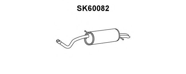 Silenziatore posteriore SK60082