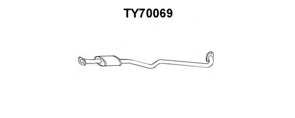 Front Silencer TY70069