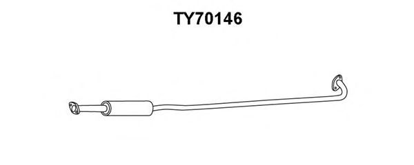 Front Silencer TY70146
