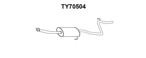 Middle Silencer TY70504