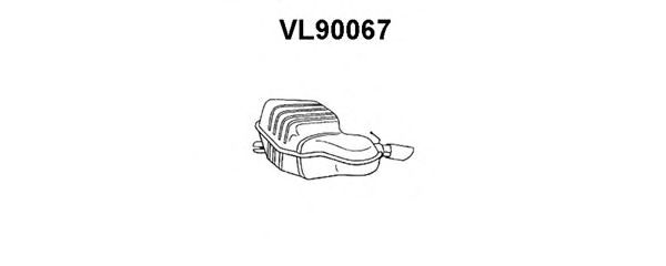 Silenziatore posteriore VL90067