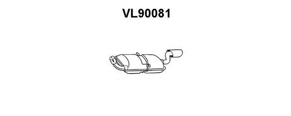 Глушитель выхлопных газов конечный VL90081