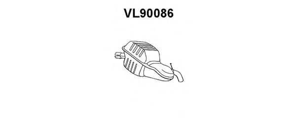 Глушитель выхлопных газов конечный VL90086