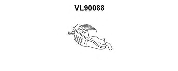 Глушитель выхлопных газов конечный VL90088