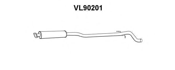 Предглушитель выхлопных газов VL90201
