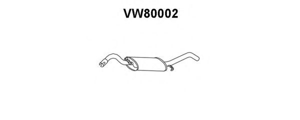 Endschalldämpfer VW80002