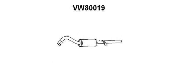 Silenziatore posteriore VW80019