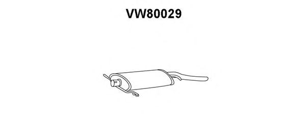 Takaäänenvaimentaja VW80029