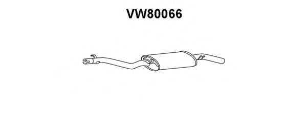 Silenziatore posteriore VW80066