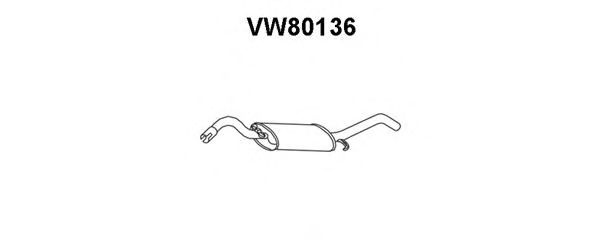 Endschalldämpfer VW80136