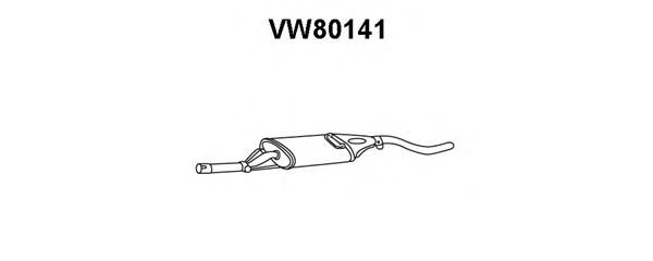 Silenziatore posteriore VW80141