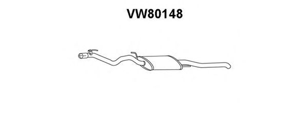 Endschalldämpfer VW80148