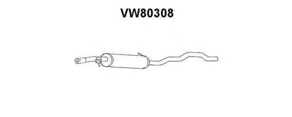 Vorschalldämpfer VW80308