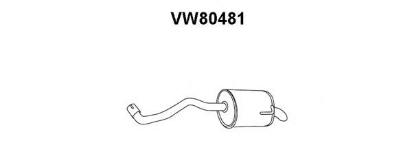 Глушитель выхлопных газов конечный VW80481