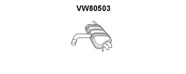 Silenziatore posteriore VW80503