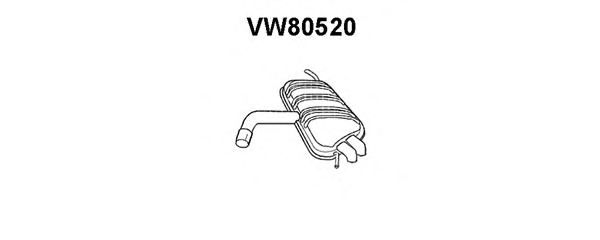 Silenziatore posteriore VW80520