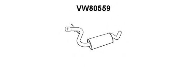 Средний глушитель выхлопных газов VW80559