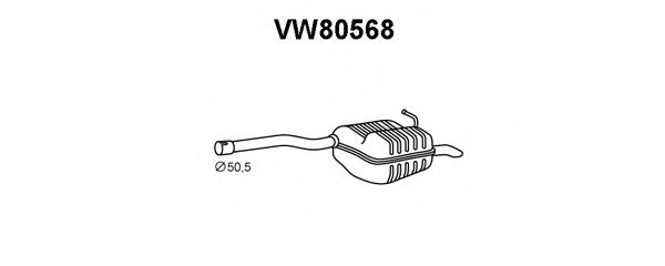 Einddemper VW80568