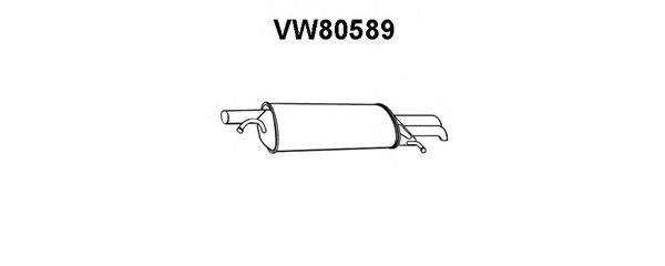 Silenciador posterior VW80589