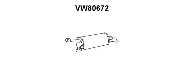 Глушитель выхлопных газов конечный VW80672