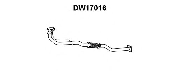 Труба выхлопного газа DW17016