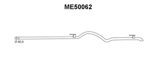 Tubo de escape ME50062