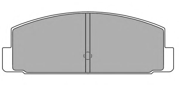 Комплект тормозных колодок, дисковый тормоз FBP-1373