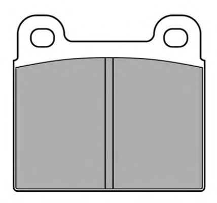 Комплект тормозных колодок, дисковый тормоз FBP-0137