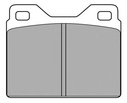 Комплект тормозных колодок, дисковый тормоз FBP-0206