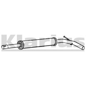 Middle Silencer VW388P