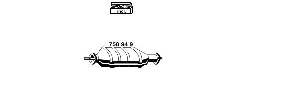 Avgassystem 220015
