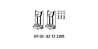 Mounting Kit, exhaust system 82 12 2205