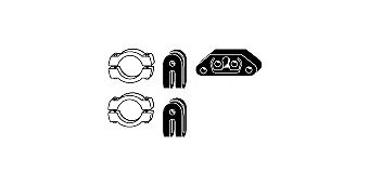 Mounting Kit, exhaust system 82 23 4304