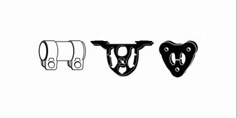 Mounting Kit, exhaust system 82 12 2272
