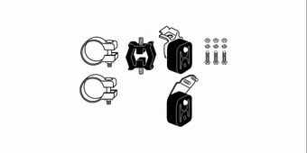 Mounting Kit, exhaust system 82 12 2241