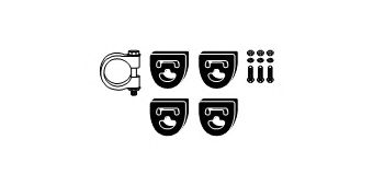 Mounting Kit, exhaust system 82 13 2557