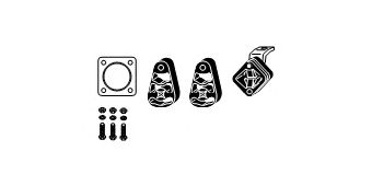 Mounting Kit, exhaust system 82 12 2016