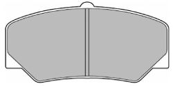 Комплект тормозных колодок, дисковый тормоз 6274