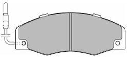 Комплект тормозных колодок, дисковый тормоз 6279