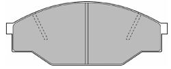 Комплект тормозных колодок, дисковый тормоз 6448