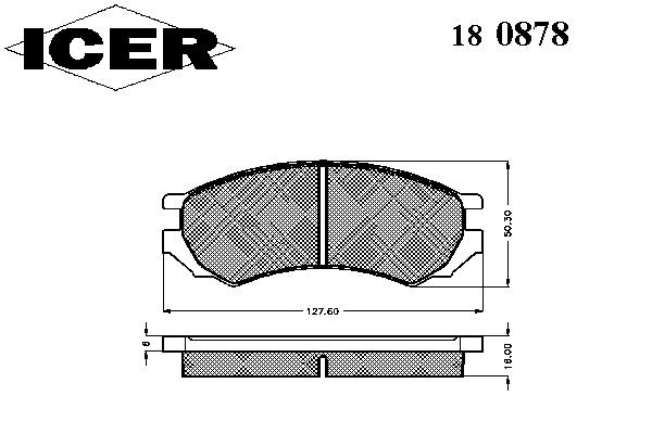 Комплект тормозных колодок, дисковый тормоз 180878